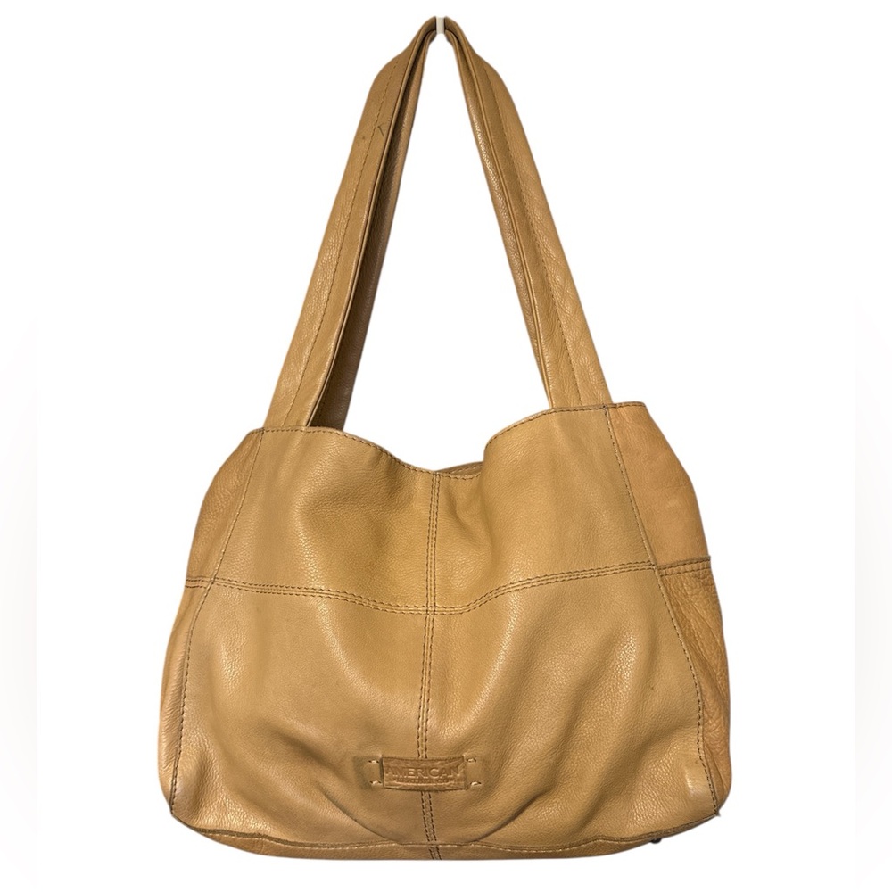 American Leather Co. Tan Leather Shoulder Bag